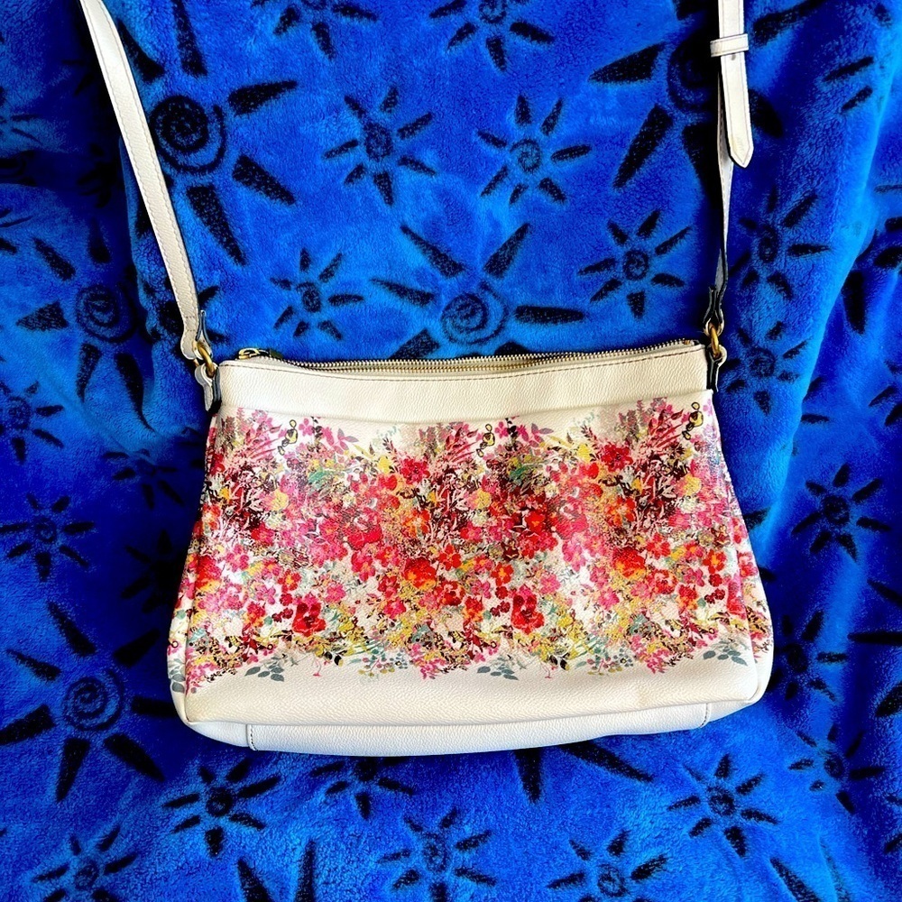 Elliot Lucca Floral Crossbody Purse Bag